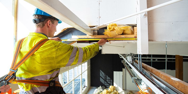 Foto tijdens het werk