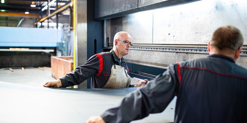 Foto tijdens het werk