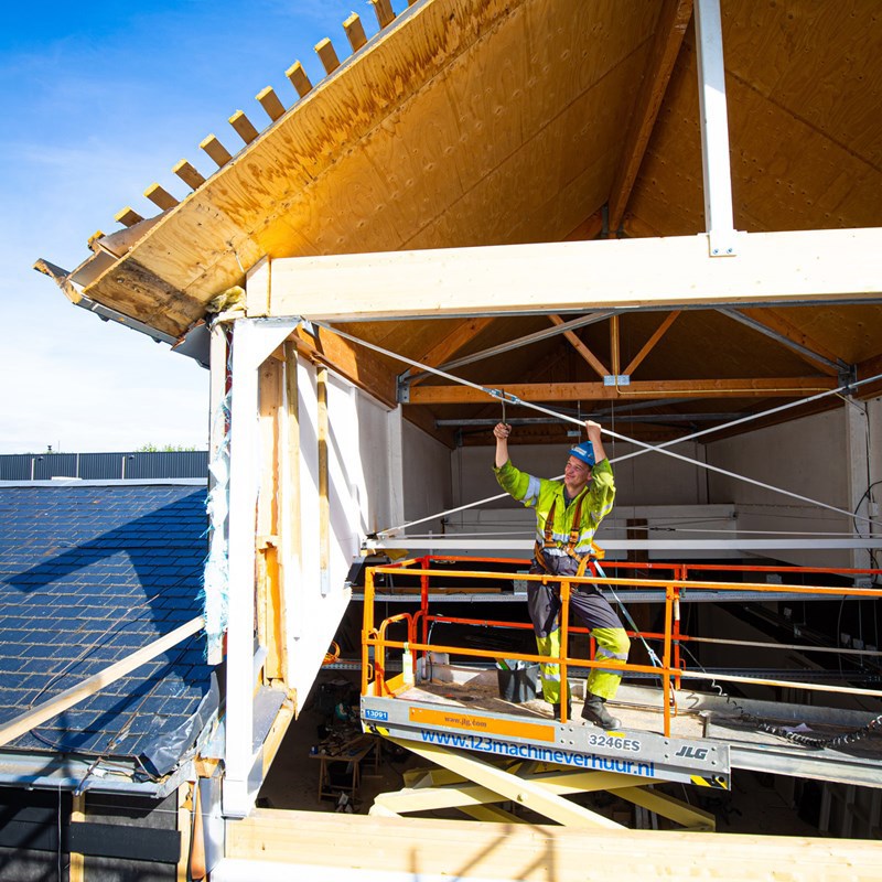 Foto tijdens het werk