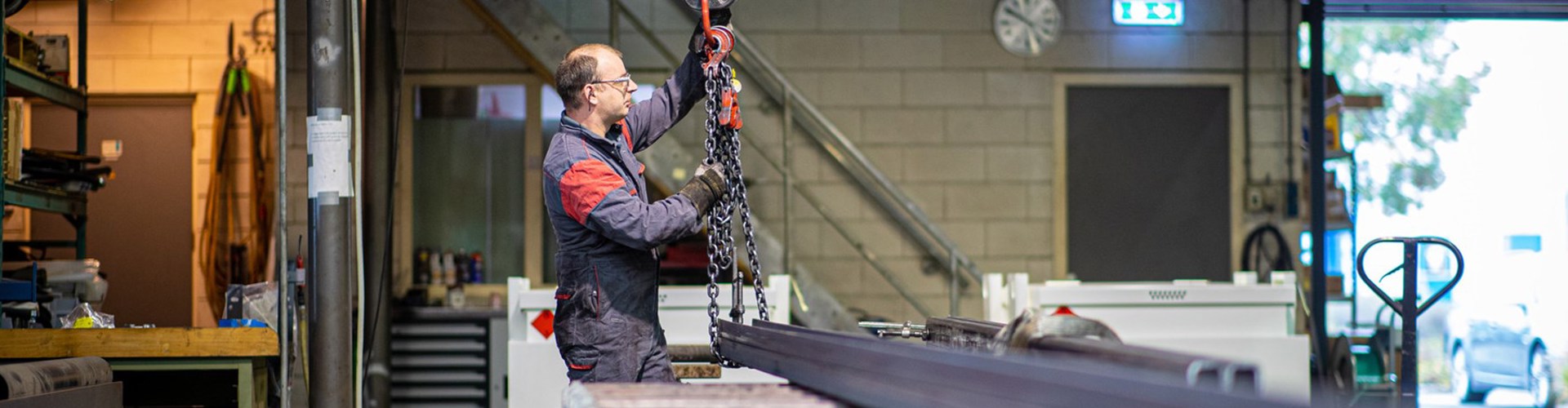 Foto tijdens het werk